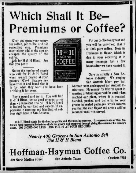 1919 Dec 10 San Antonio Express H and H